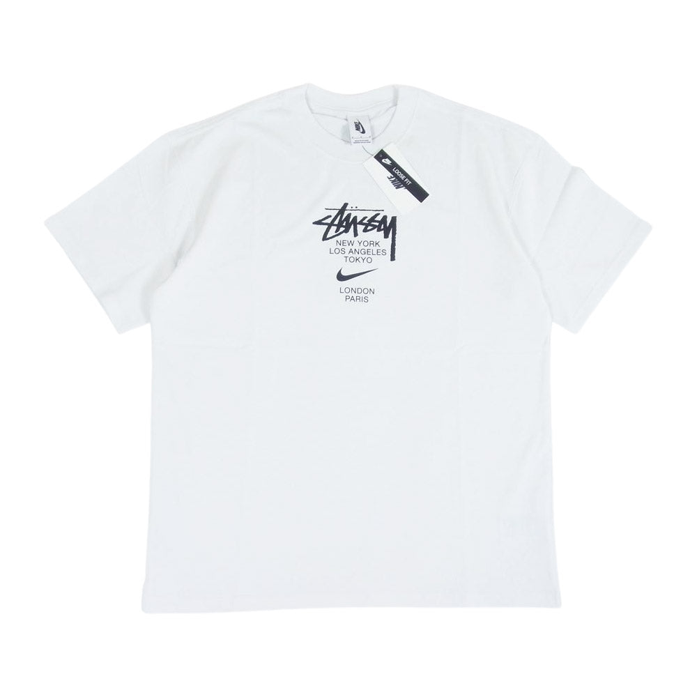 NIKE ナイキ DD3342-121 STUSSY Short-Sleeve Tee 半袖 Tシャツ ホワイト系 M【新古品】【未使用】【中古】