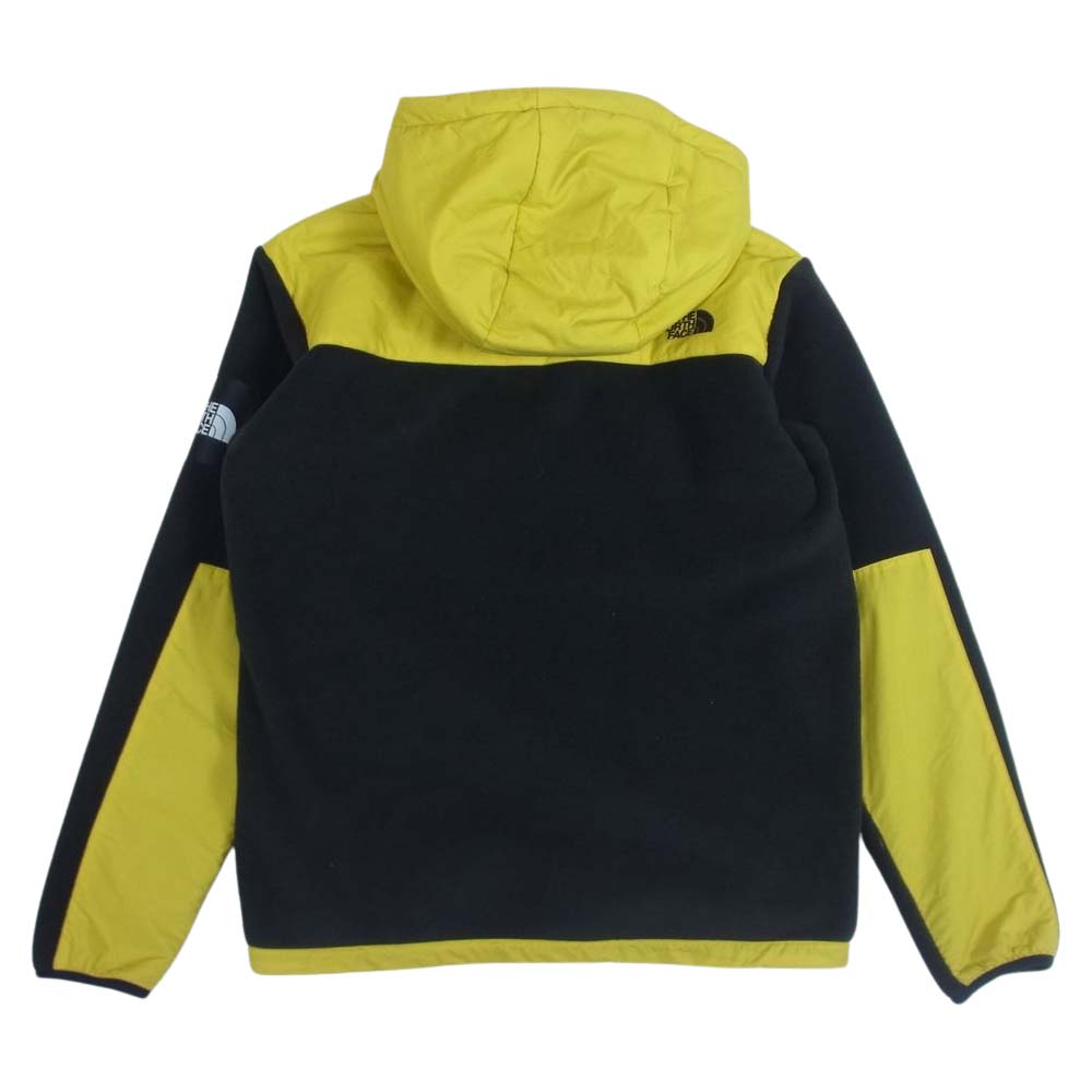THE NORTH FACE ノースフェイス NA71832 Denali Hoodie デナリフーディ フリース ジャケット ブラック系 イエロー系 L【中古】