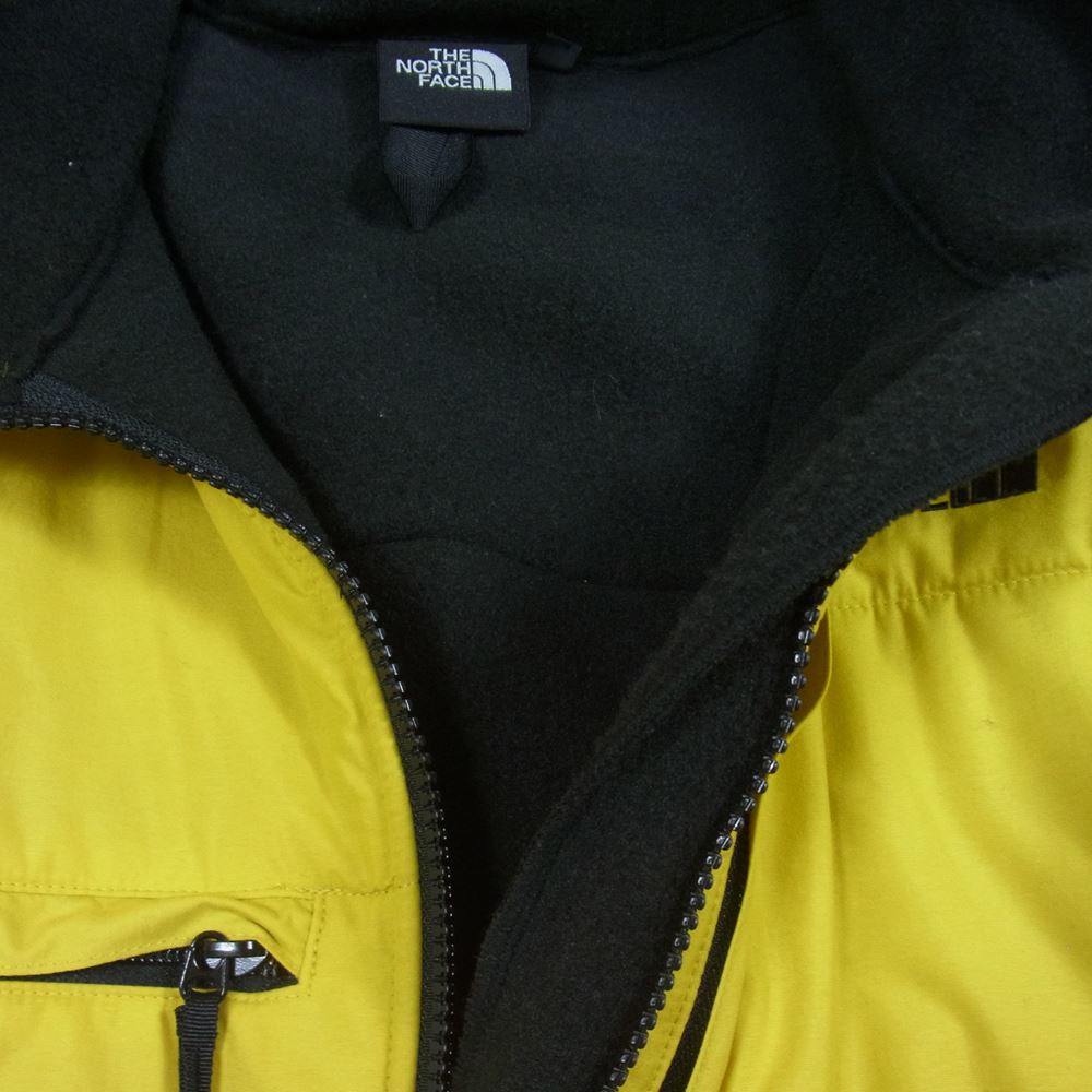 THE NORTH FACE ノースフェイス NA71832 Denali Hoodie デナリフーディ フリース ジャケット ブラック系 イエロー系 L【中古】
