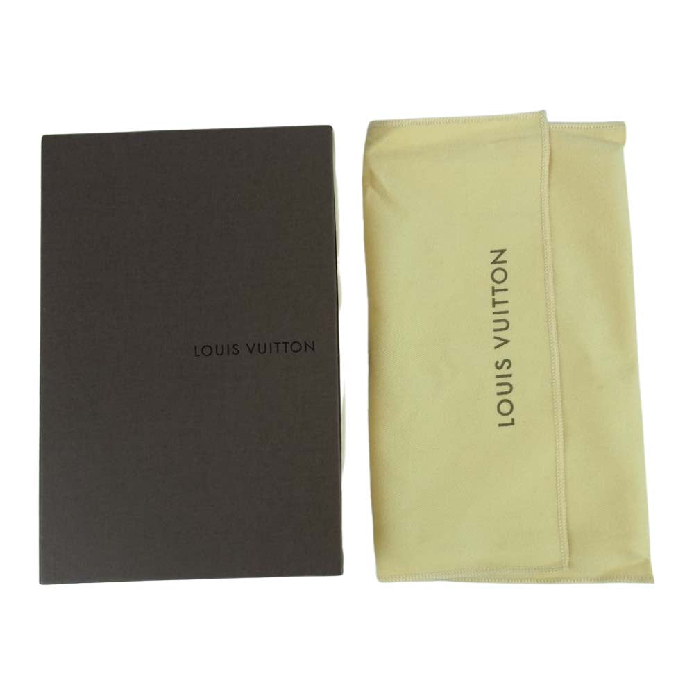 LOUIS VUITTON ルイ・ヴィトン N61724 ダミエ ポシェット ポルト モネ カルト クレディ 長財布 カウハイド レザー ブラウン系【中古】