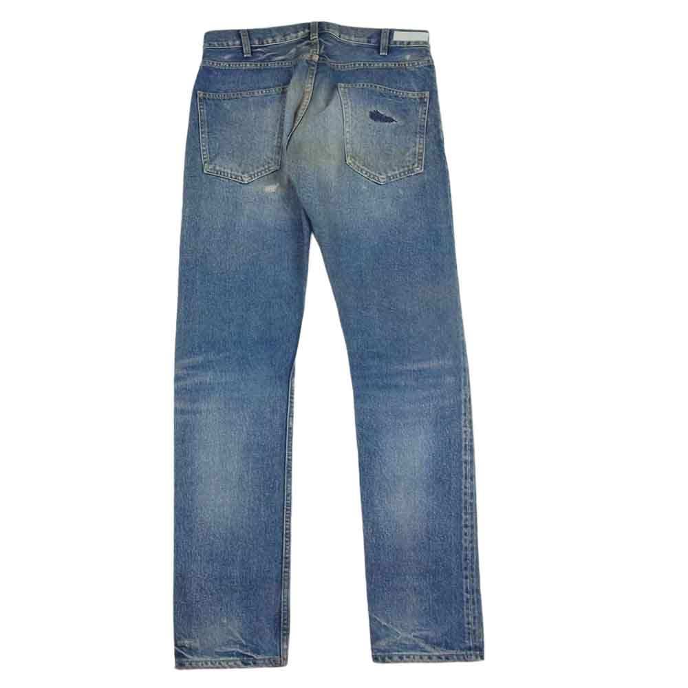 リデアル 95263007 クラッシュ加工 セルビッチ デニム パンツ  ライトブルー系【中古】