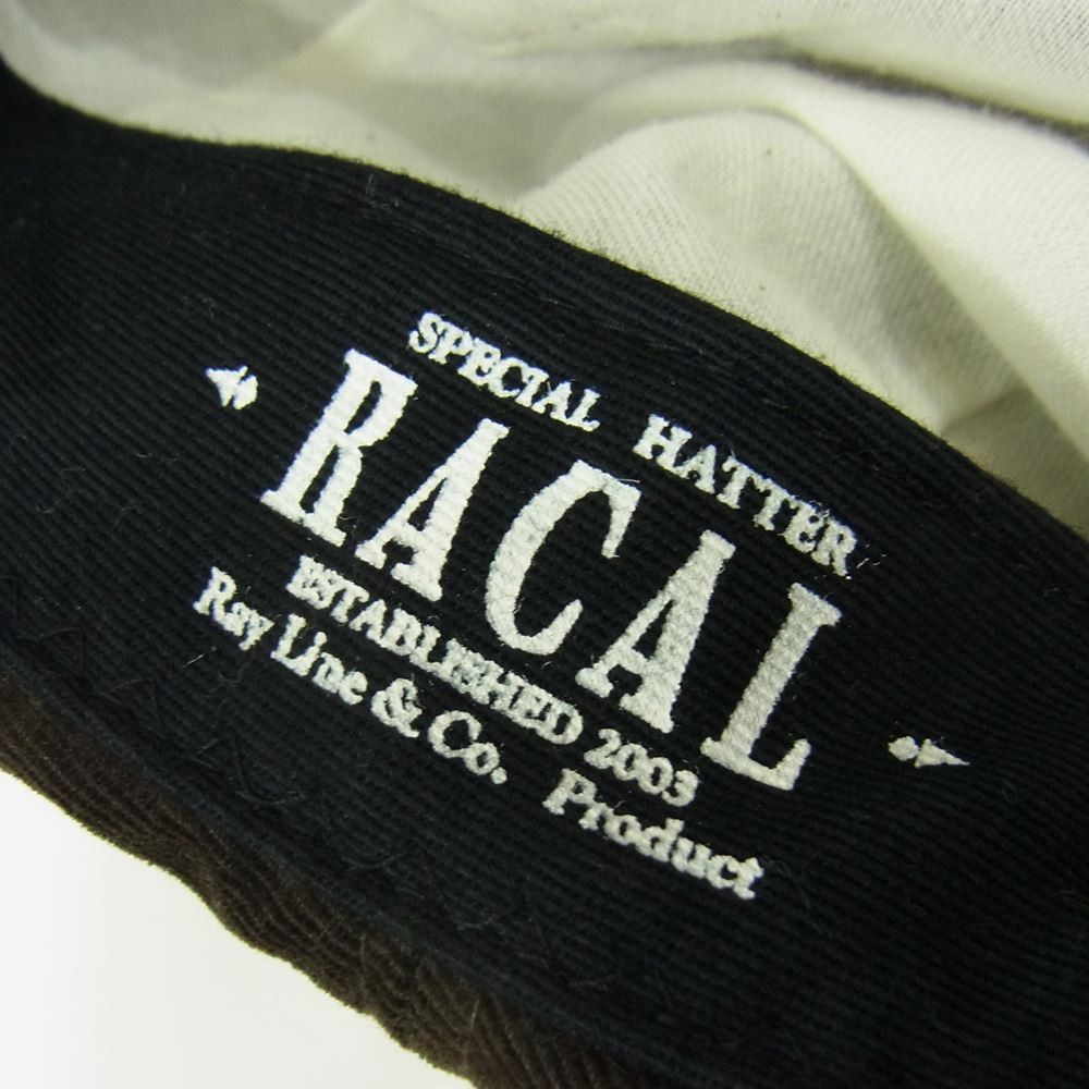 RACAL ラカル コーデュロイ キャスケット ブラウン系 L【中古】