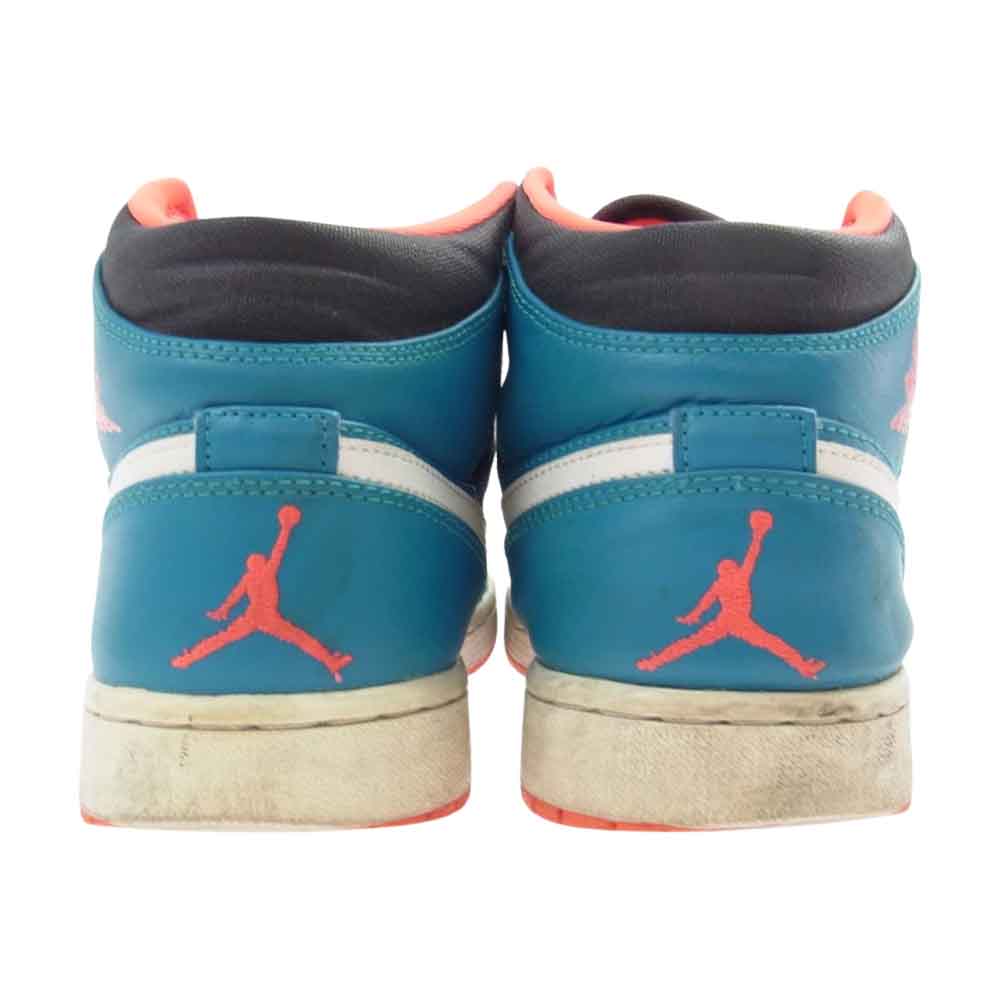 NIKE ナイキ 554724-308 AIR JORDAN 1 MID TROPICAL TEAL エア ジョーダン ミッド トロピカル ブルー系 27cm【中古】