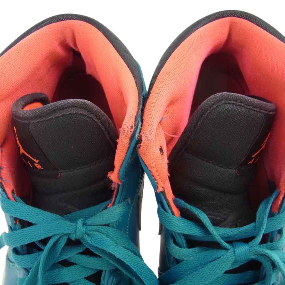 NIKE ナイキ 554724-308 AIR JORDAN 1 MID TROPICAL TEAL エア ジョーダン ミッド トロピカル ブルー系 27cm【中古】