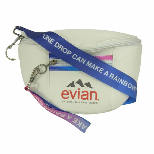 ヴァージルアブロー evian エビアン MAKE A RAINBOW アジア限定 スペシャルボックス ボディバッグ  ホワイト系【中古】