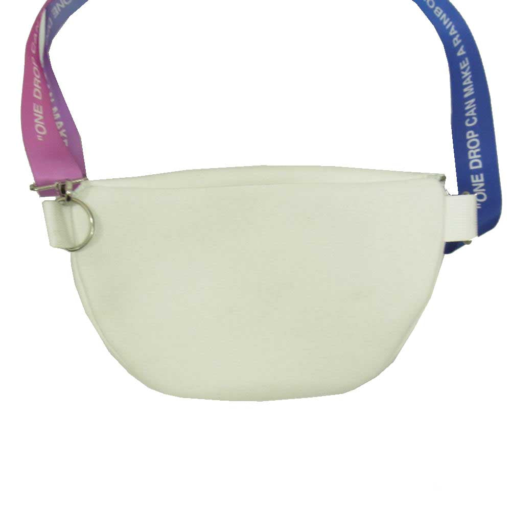 ヴァージルアブロー evian エビアン MAKE A RAINBOW アジア限定 スペシャルボックス ボディバッグ  ホワイト系【中古】