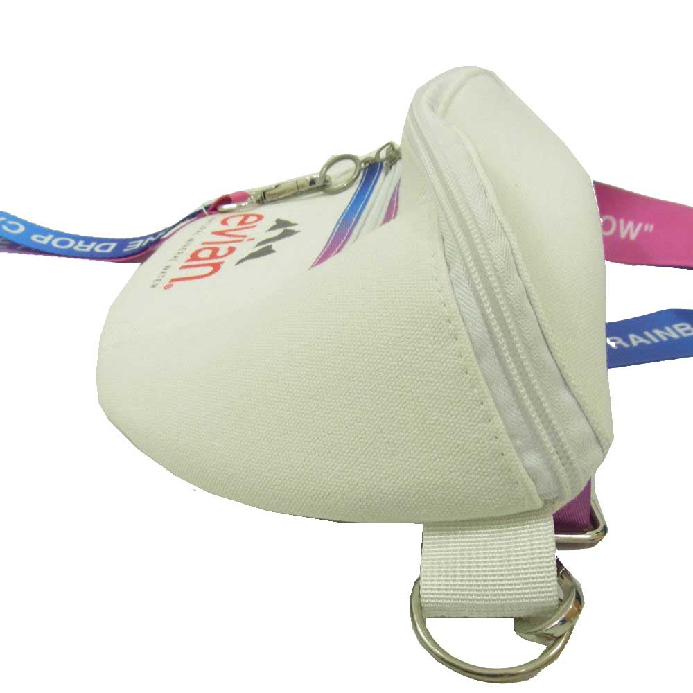 ヴァージルアブロー evian エビアン MAKE A RAINBOW アジア限定 スペシャルボックス ボディバッグ  ホワイト系【中古】