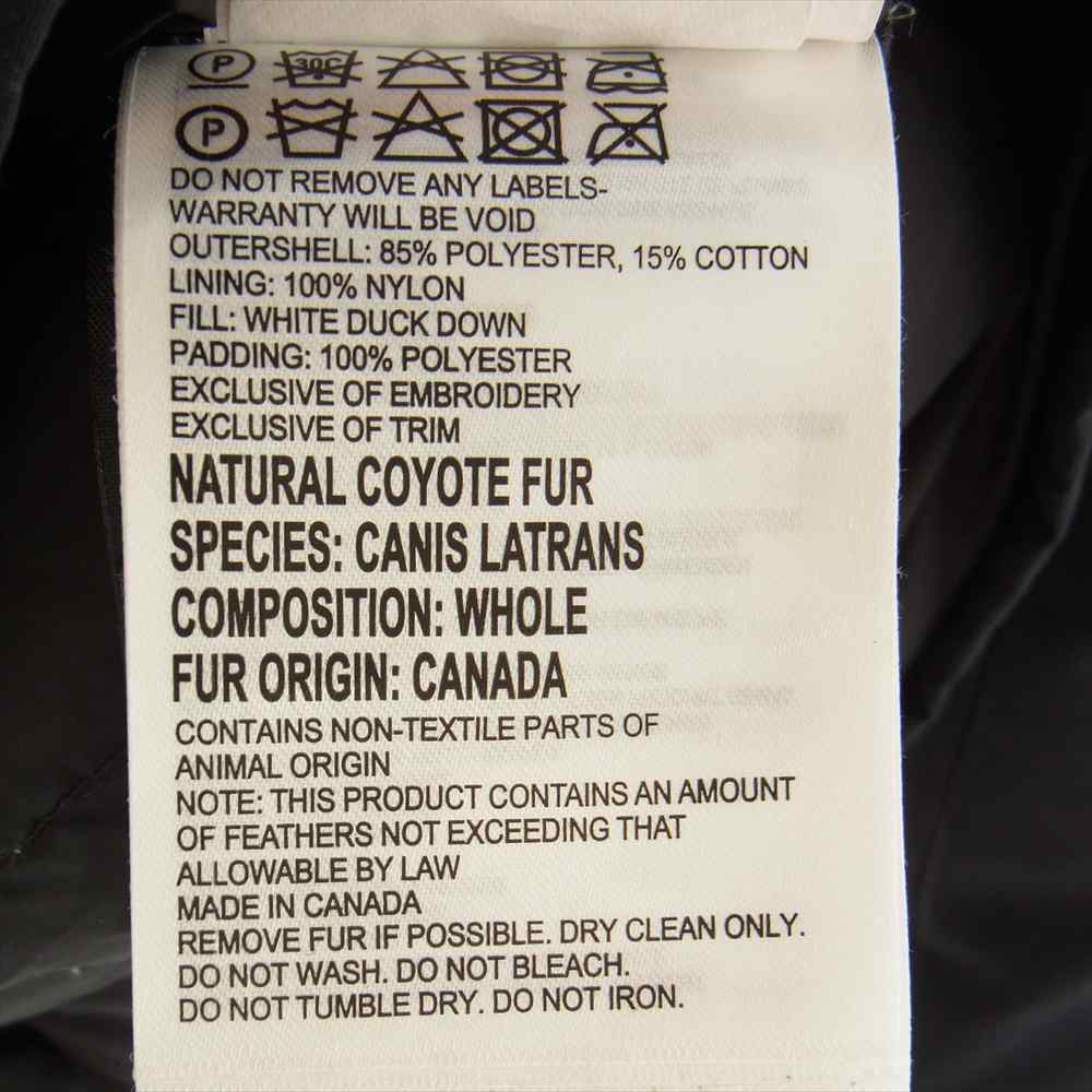 CANADA GOOSE カナダグース 4567JM 国内正規品 サザビーリーグ CITADEL シタデル ダウン ャケット ブラック系 S【中古】