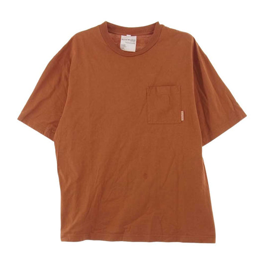 ACNE STUDIOS アクネストゥディオズ FN-MN-TSHI000242 コットン ポケット Tシャツ オレンジ系 XS【中古】