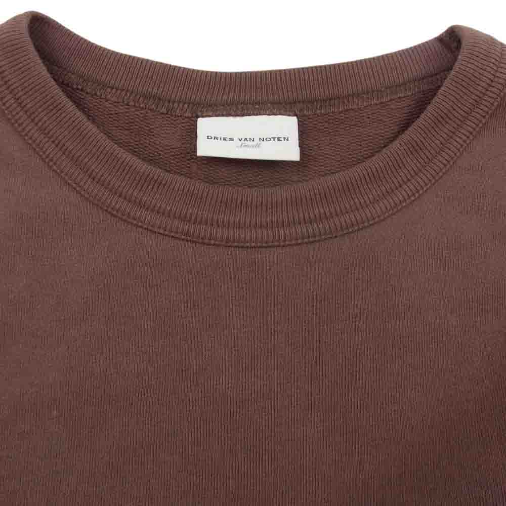 DRIES VAN NOTEN ドリスヴァンノッテン クルーネック スウェット  ブラウン系 S【中古】
