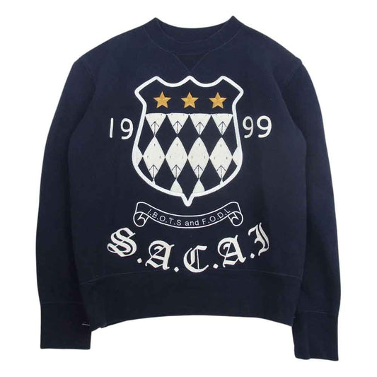 Sacai サカイ 18AW 18-04187 エンブレムロゴ サイドジップ スウェット 2【中古】