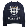 Sacai サカイ 18AW 18-04187 エンブレムロゴ サイドジップ スウェット 2【中古】
