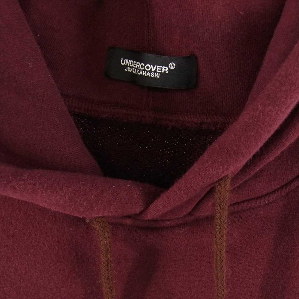 UNDERCOVER アンダーカバー UCV1807 WOMENS BIG HOODED SWEAT SHIRT フーディー スウェット パーカー ワインレッド系 1【中古】