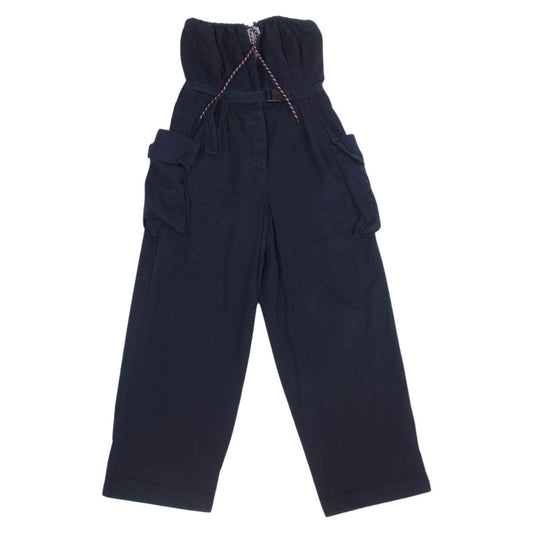 DRIES VAN NOTEN ドリスヴァンノッテン 19SS TWILL CONVERTIBLE CARGO JUMPSUIT ジャンプ スーツ ダークネイビー系 36【中古】