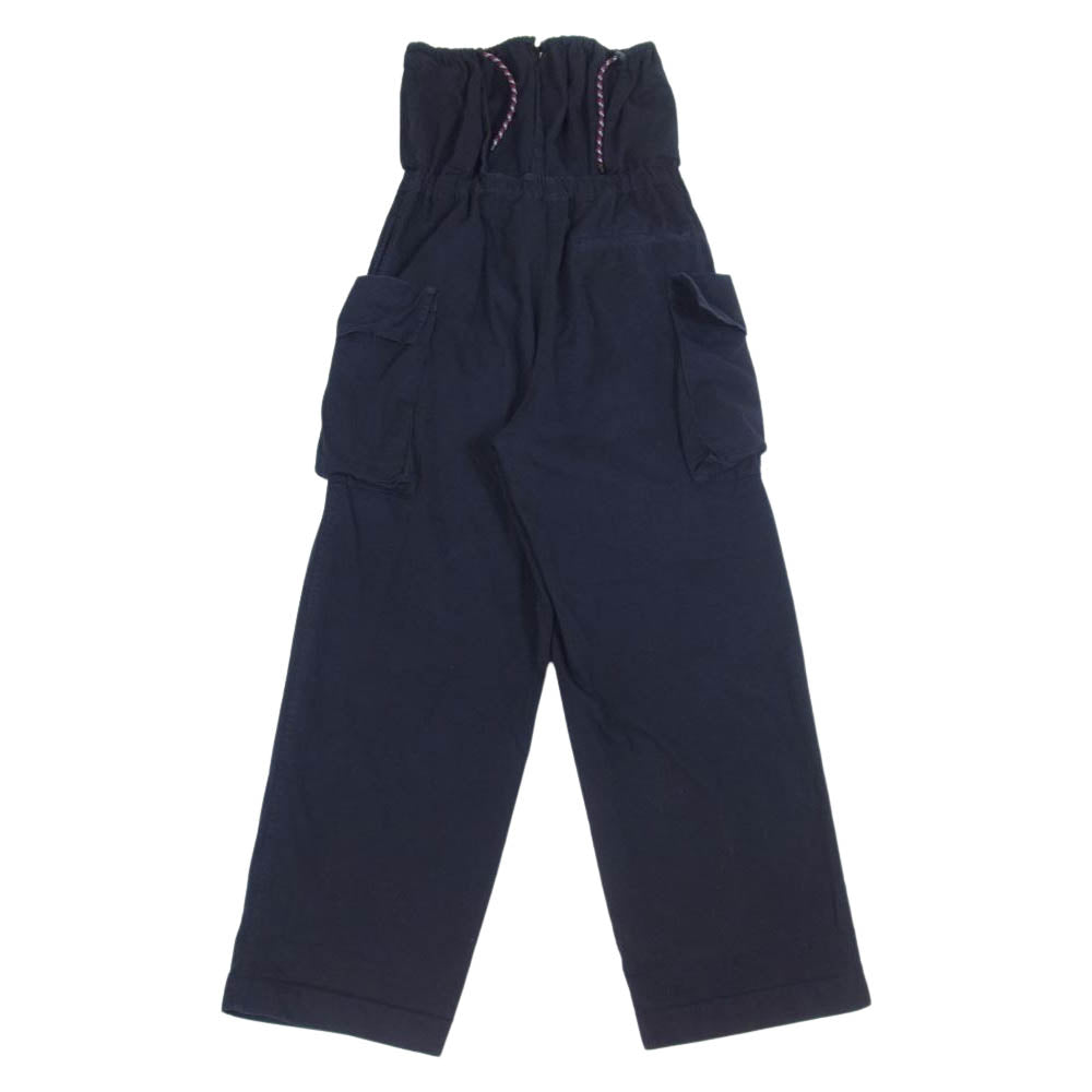 DRIES VAN NOTEN ドリスヴァンノッテン 19SS TWILL CONVERTIBLE CARGO JUMPSUIT ジャンプ スーツ ダークネイビー系 36【中古】