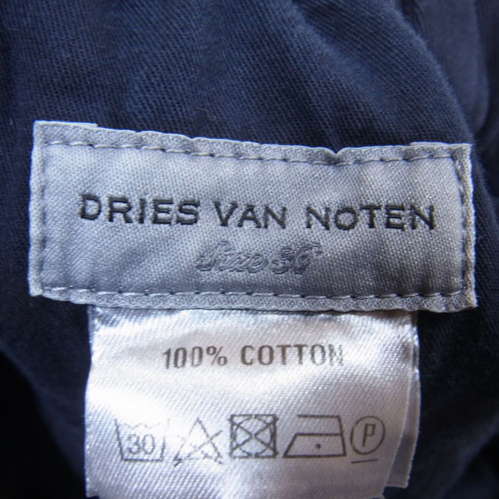 DRIES VAN NOTEN ドリスヴァンノッテン 19SS TWILL CONVERTIBLE CARGO JUMPSUIT ジャンプ スーツ ダークネイビー系 36【中古】