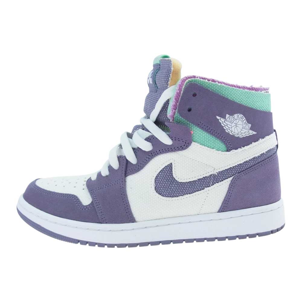 NIKE AIR JORDAN ナイキ ジョーダン CT0978-150 AIR JORDAN 1 ZOOM AIR CMFT エアジョーダン 1 ズーム コンフォート ブワイト ホワイト系 パープル系 US9(27.0cm )【中古】