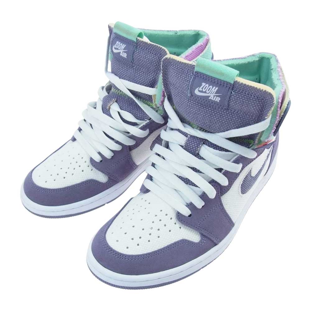 NIKE AIR JORDAN ナイキ ジョーダン CT0978-150 AIR JORDAN 1 ZOOM AIR CMFT エアジョーダン 1 ズーム コンフォート ブワイト ホワイト系 パープル系 US9(27.0cm )【中古】