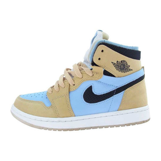 NIKE AIR JORDAN ナイキ ジョーダン CT0979-400 Air Jordan 1 High Zoom Comfort  エアジョーダン ハイ ズーム エア コンフォート ブラウン系 ライトブルー系 US6.5(23.5Ccm)【中古】