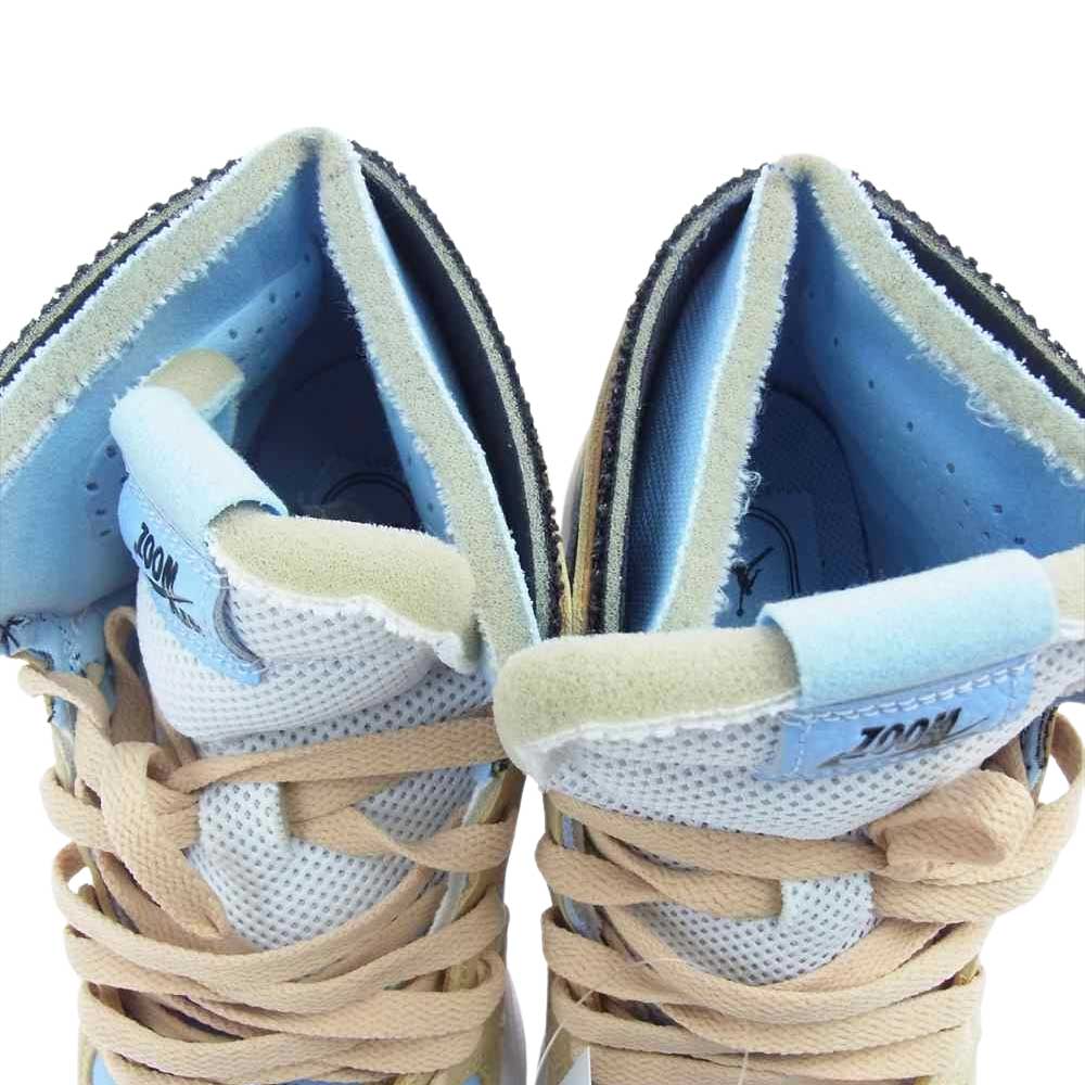 NIKE AIR JORDAN ナイキ ジョーダン CT0979-400 Air Jordan 1 High Zoom Comfort  エアジョーダン ハイ ズーム エア コンフォート ブラウン系 ライトブルー系 US6.5(23.5Ccm)【中古】
