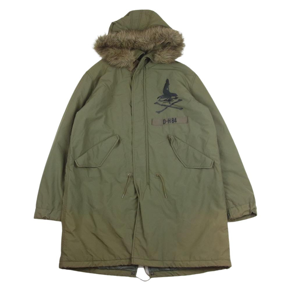 HYSTERIC GLAMOUR ヒステリックグラマー 0204AC02 プリマロフト 中綿キルティング モッズコート カーキ系 M【中古】
