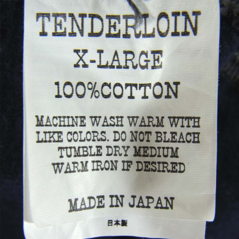 TENDERLOIN テンダーロイン T-SWEAT PNT コットン リブ サルエル パンツ ネイビー系 XL【中古】