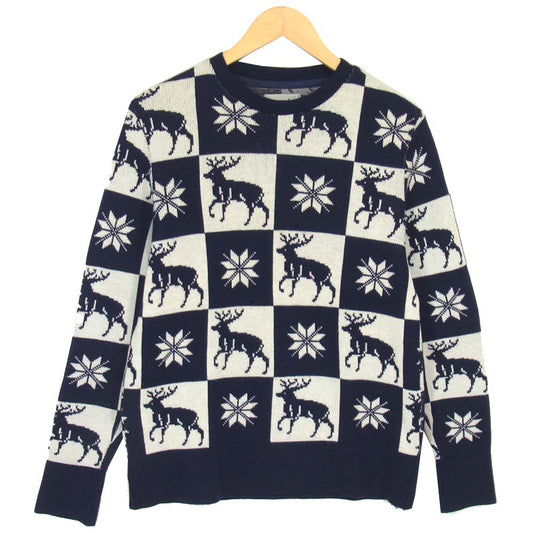TENDERLOIN テンダーロイン 13AW T-SWEATER D ウール ニット セーター ネイビー系 M【中古】