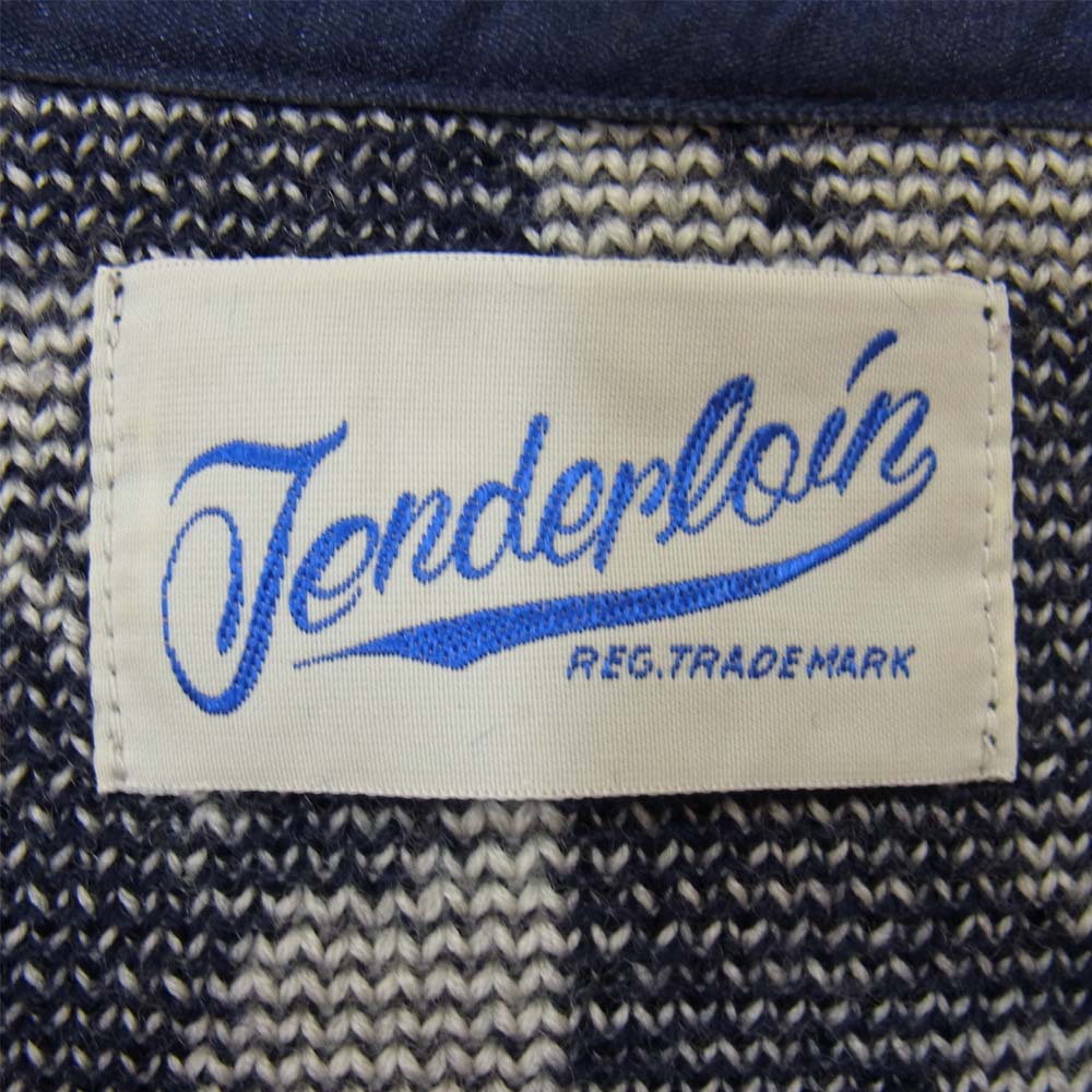 TENDERLOIN テンダーロイン 13AW T-SWEATER D ウール ニット セーター ネイビー系 M【中古】