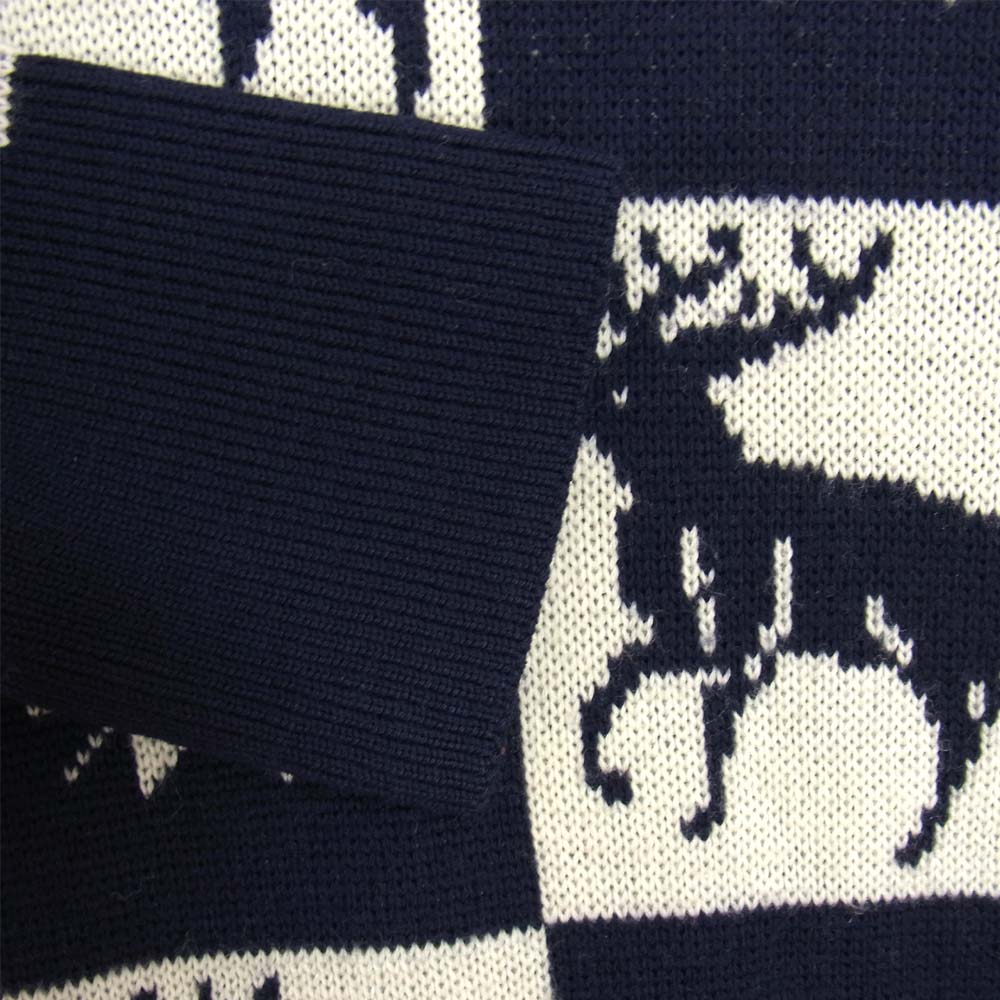 TENDERLOIN テンダーロイン 13AW T-SWEATER D ウール ニット セーター ネイビー系 M【中古】