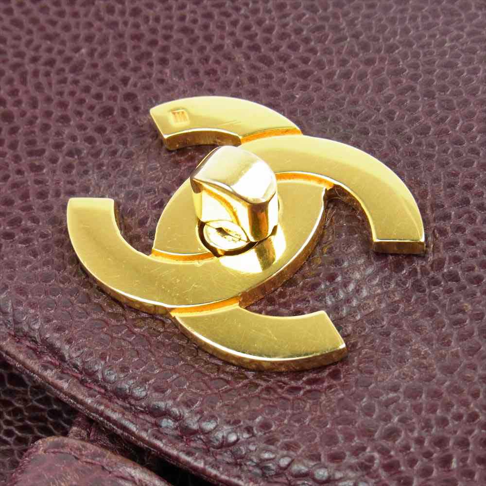 CHANEL シャネル ココマーク キャビアスキン リュック バックパック ブラウン系【中古】