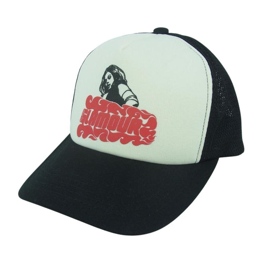 HYSTERIC GLAMOUR ヒステリックグラマー 02223QH03 VIXEN GIRL メッシュ キャップ 帽子 日本製 ブラック系 FREE【中古】