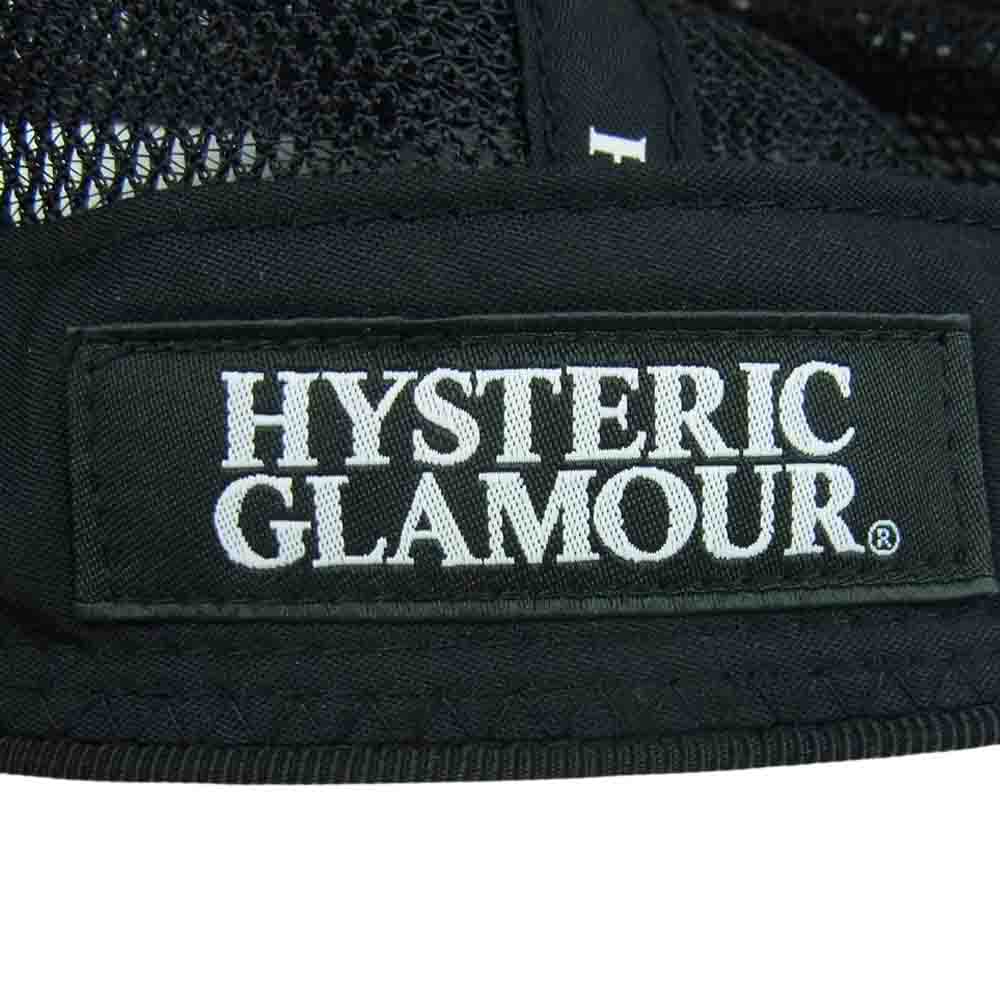 HYSTERIC GLAMOUR ヒステリックグラマー 02223QH03 VIXEN GIRL メッシュ キャップ 帽子 日本製 ブラック系 FREE【中古】