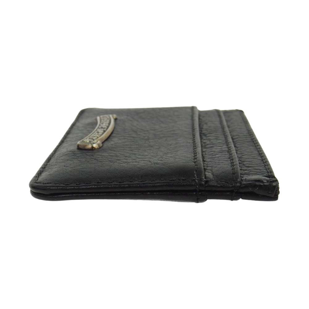 CHROME HEARTS クロムハーツ（原本無） CARD CASE DOUBLE SIDE SCROLL カードケース ブラック系【中古】
