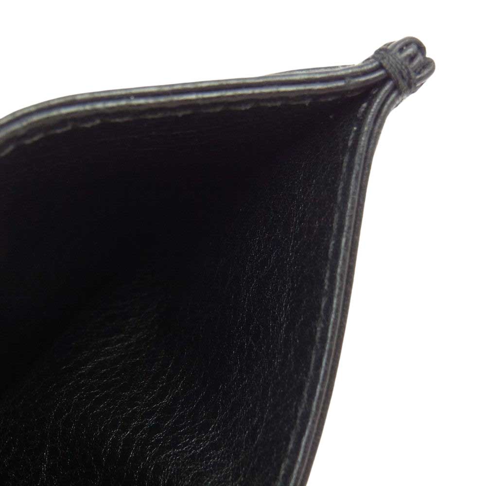 CHROME HEARTS クロムハーツ（原本無） CARD CASE DOUBLE SIDE SCROLL カードケース ブラック系【中古】