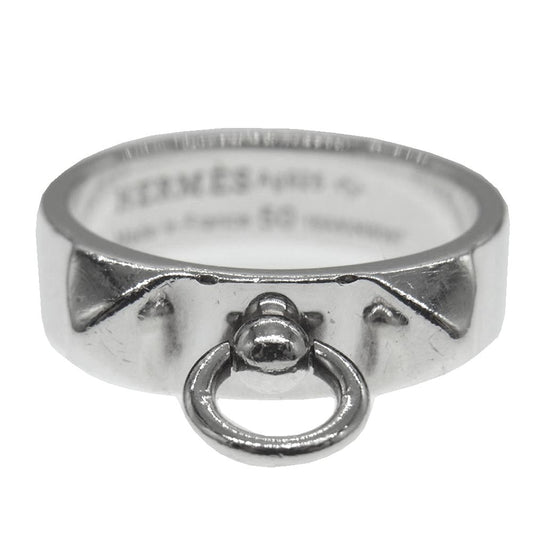 HERMES エルメス Collier de Chien コリエドシアン PM リング 50 シルバー系【中古】