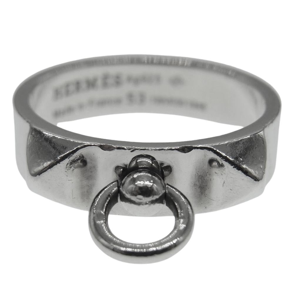 HERMES エルメス Collier de Chien コリエドシアン PM リング 53 シルバー系【中古】