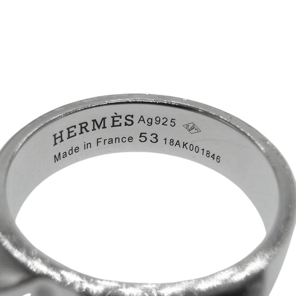 HERMES エルメス Collier de Chien コリエドシアン PM リング 53 シルバー系【中古】
