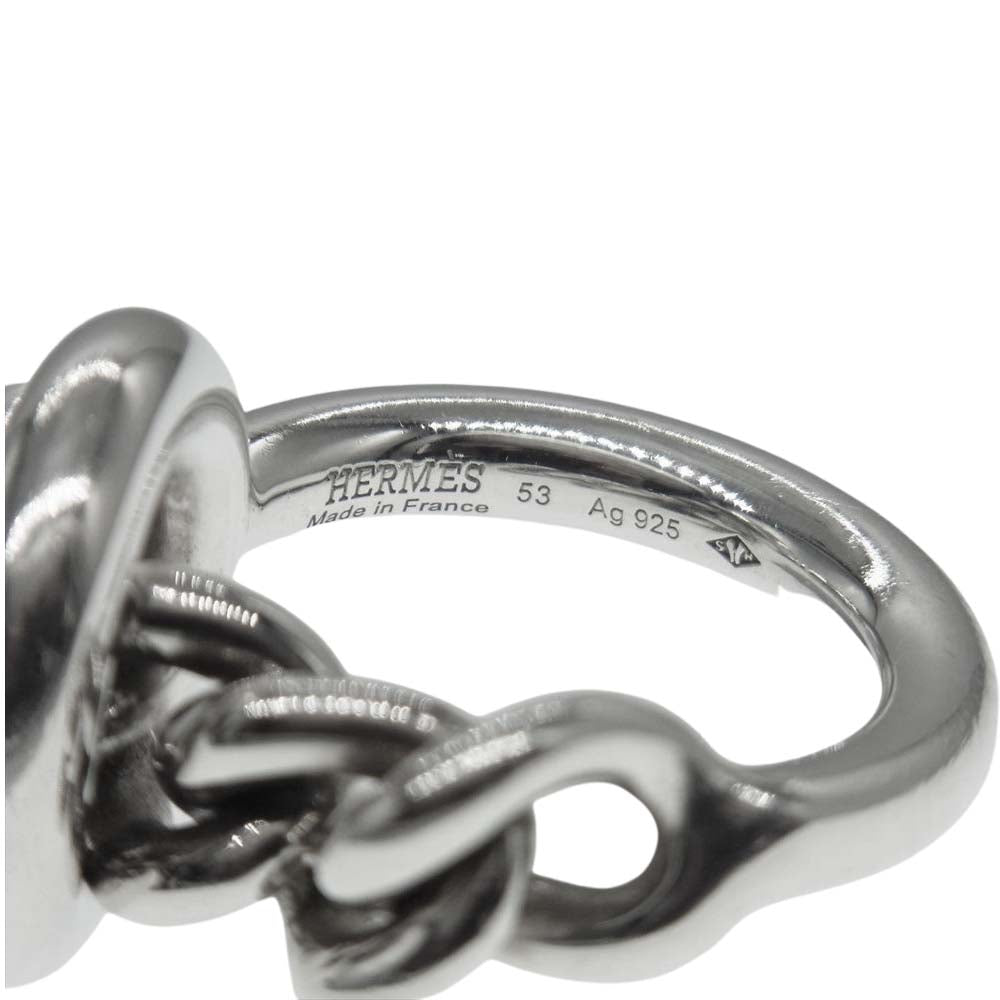 HERMES エルメス クロワゼット GM リング シルバー系【中古】