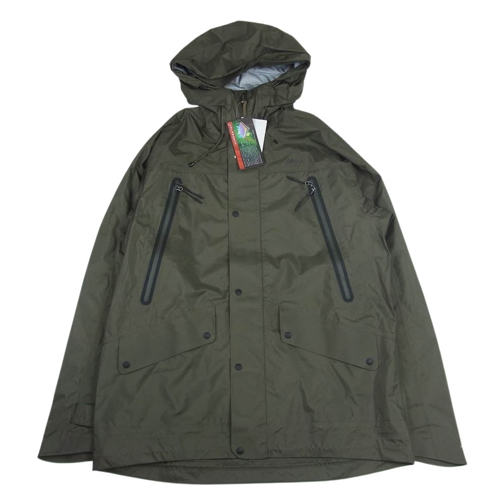 NANGA ナンガ N13lBKE2 Aurora 3L Field Shell Parka BLK オーロラ 3 レイヤー フィールド シェル パーカ ナイロン ジャケット カーキ系 L【新古品】【未使用】【中古】