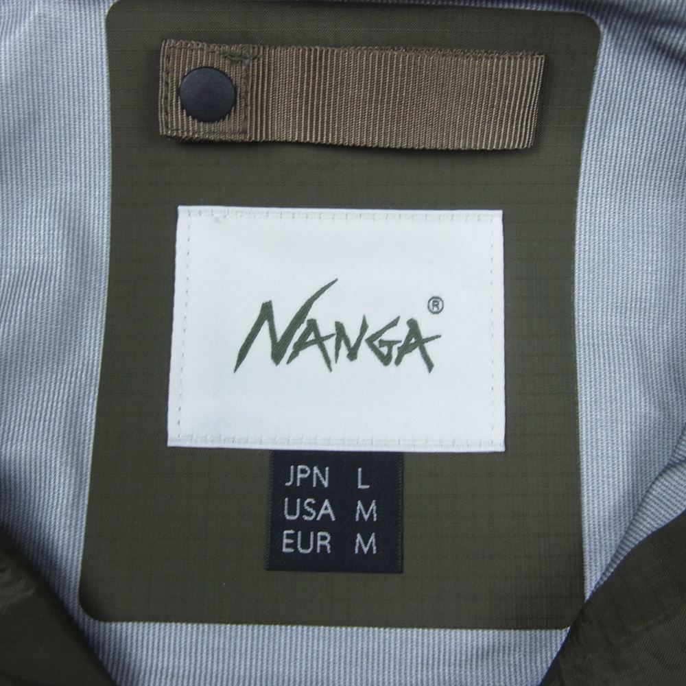 NANGA ナンガ N13lBKE2 Aurora 3L Field Shell Parka BLK オーロラ 3 レイヤー フィールド シェル パーカ ナイロン ジャケット カーキ系 L【新古品】【未使用】【中古】