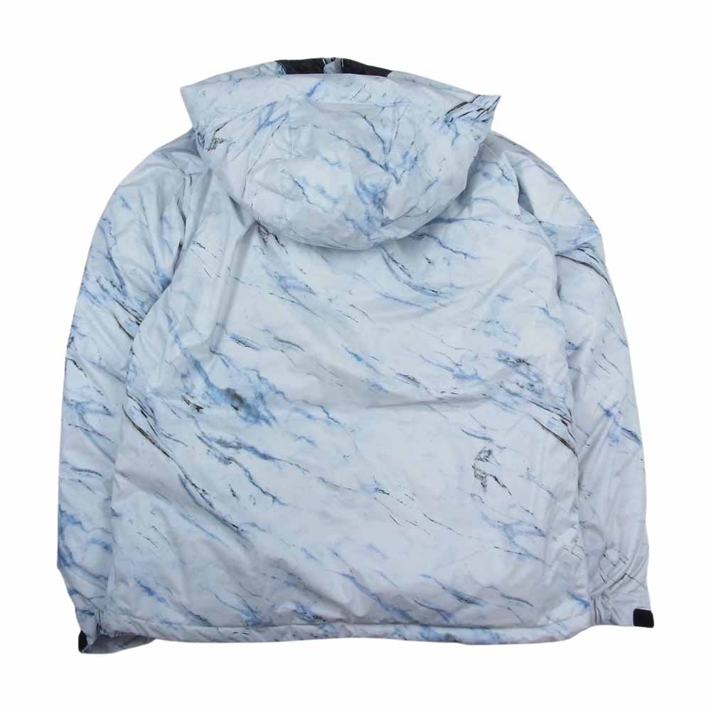 NANGA ナンガ N1AJMBG3 AURORA DOWN JACKET オーロラ ダウン ジャケット フーディ マーブル ホワイト系 ライトブルー系 L【新古品】【未使用】【中古】