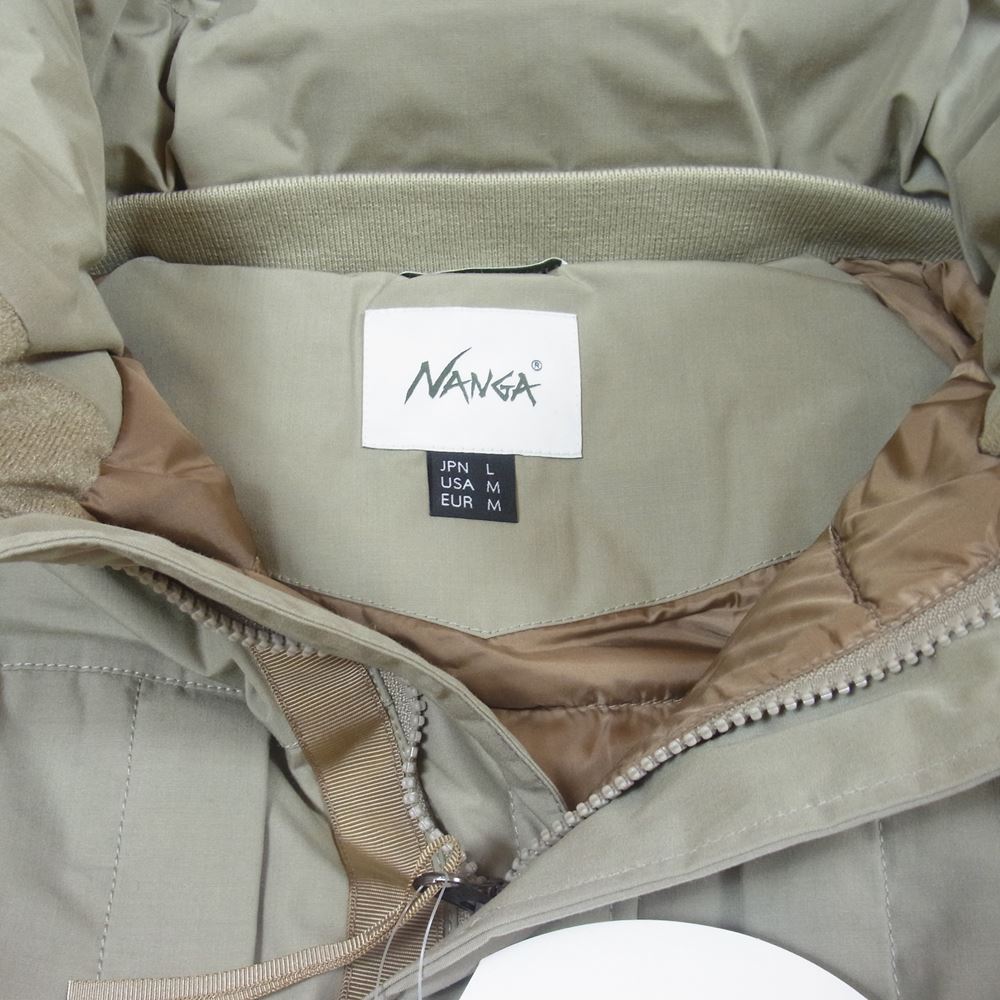 NANGA ナンガ N1TJEGG2 TAKIBI DOWN JACKET 難燃 タキビ ダウン ジャケット BEG L【新古品】【未使用】【中古】