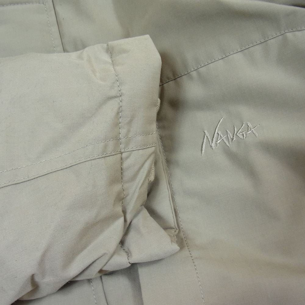 NANGA ナンガ N1TJEGG2 TAKIBI DOWN JACKET 難燃 タキビ ダウン ジャケット BEG L【新古品】【未使用】【中古】