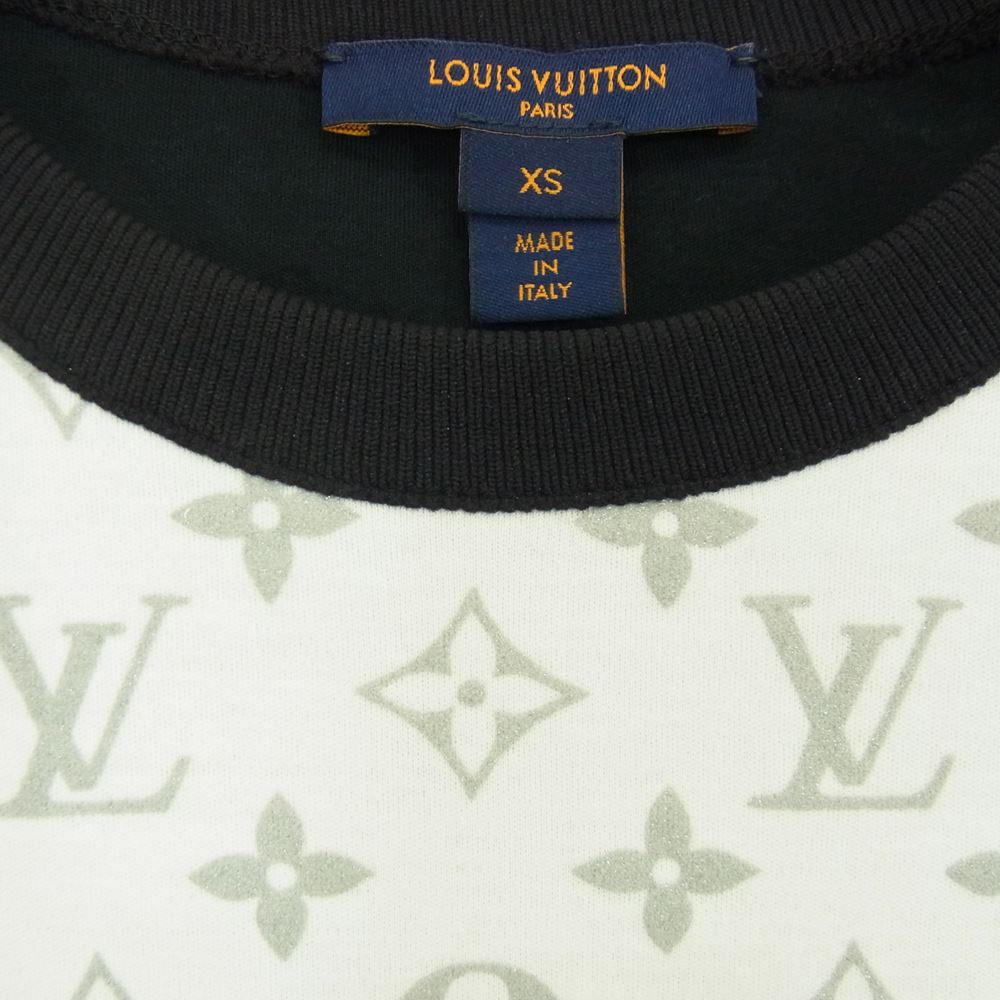 LOUIS VUITTON ルイ・ヴィトン 21SS  CA36929 1A8TLJ  シルバー モノグラム ショルダータブ 半袖 Tシャツ ホワイト系 XS【中古】