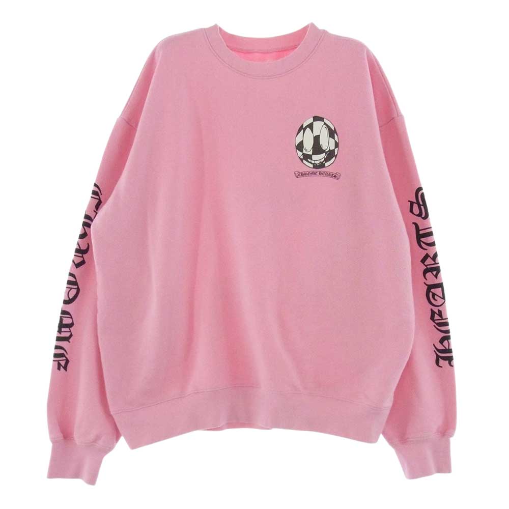 CHROME HEARTS クロムハーツ（原本無） 19AW MATTY BOY PPO VANITY AFFAIR SWTSHRT マッティボーイ プリント スウェット トレーナー ピンク系 L【中古】
