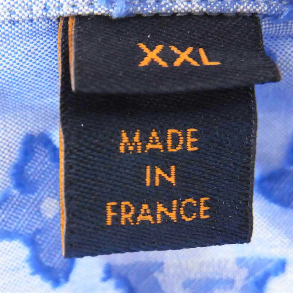 LOUIS VUITTON ルイ・ヴィトン RM212Q DO7 HLS51W モノグラム 総柄 DNA カラー 長袖 シャツ ブルー系 XXL【美品】【中古】
