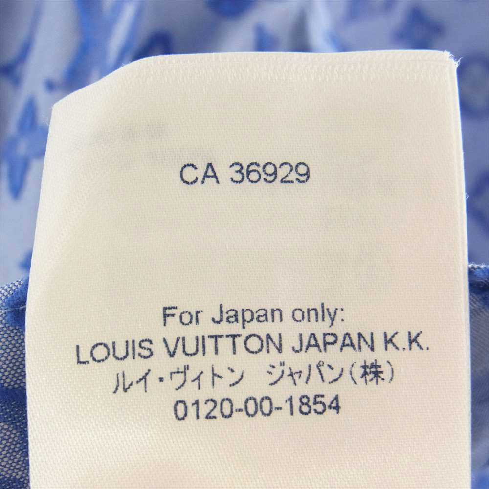 LOUIS VUITTON ルイ・ヴィトン RM212Q DO7 HLS51W モノグラム 総柄 DNA カラー 長袖 シャツ ブルー系 XXL【美品】【中古】
