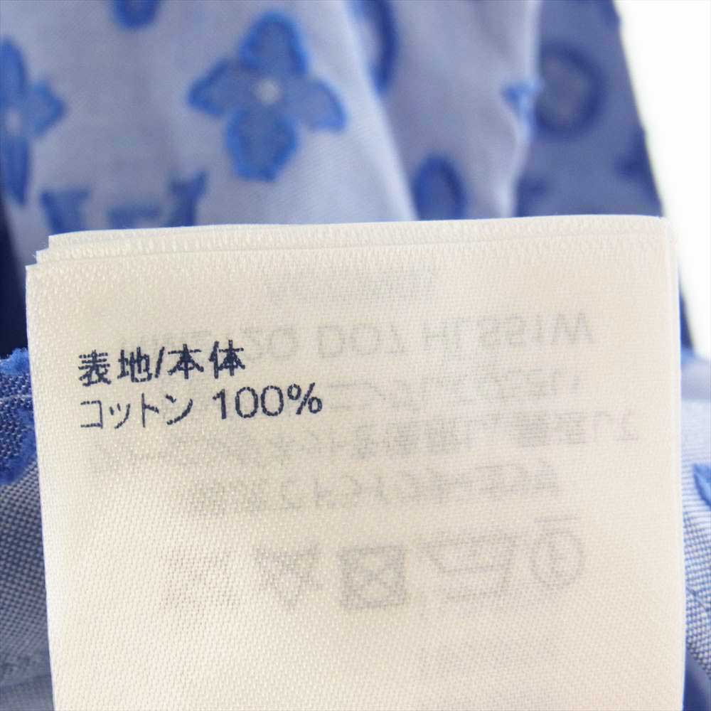LOUIS VUITTON ルイ・ヴィトン RM212Q DO7 HLS51W モノグラム 総柄 DNA カラー 長袖 シャツ ブルー系 XXL【美品】【中古】
