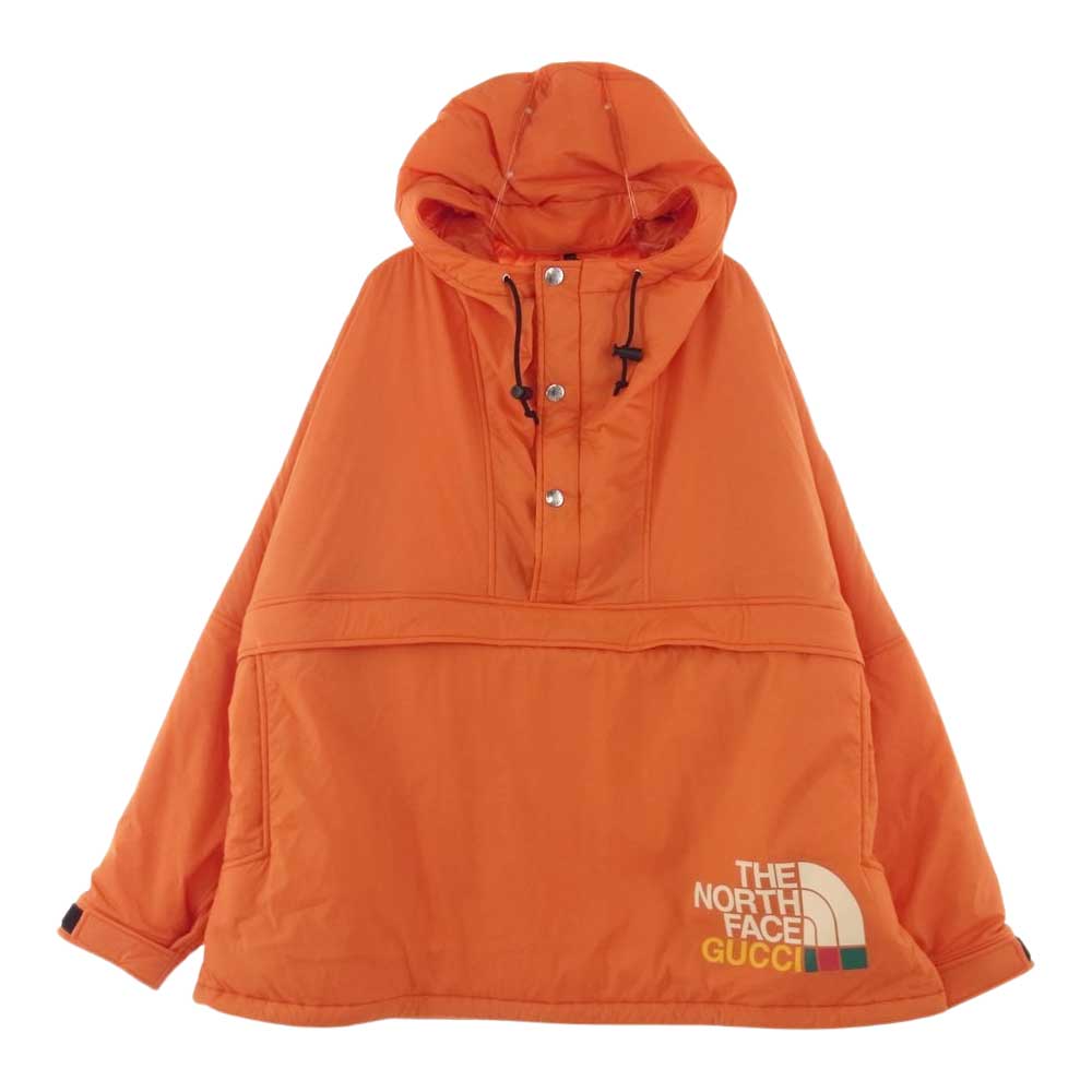 GUCCI グッチ 663755 XAAC4 THE NORTH FACE ノースフェイス アノラック ジャケット オレンジ系 L【中古】