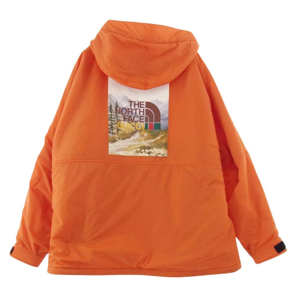 GUCCI グッチ 663755 XAAC4 THE NORTH FACE ノースフェイス アノラック ジャケット オレンジ系 L【中古】